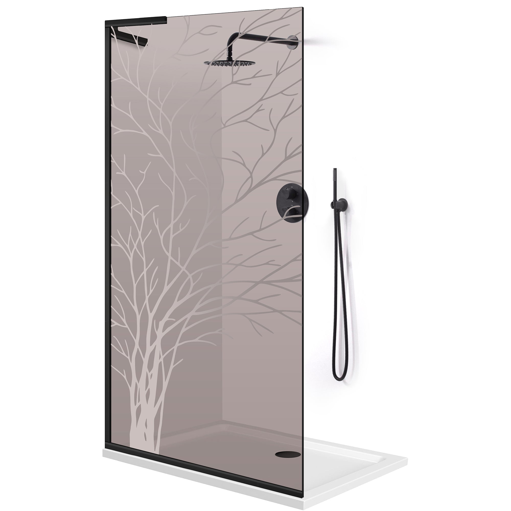 Shower Screens Walk-in, Shower wall Stainless steel, #Bronze #Bronze