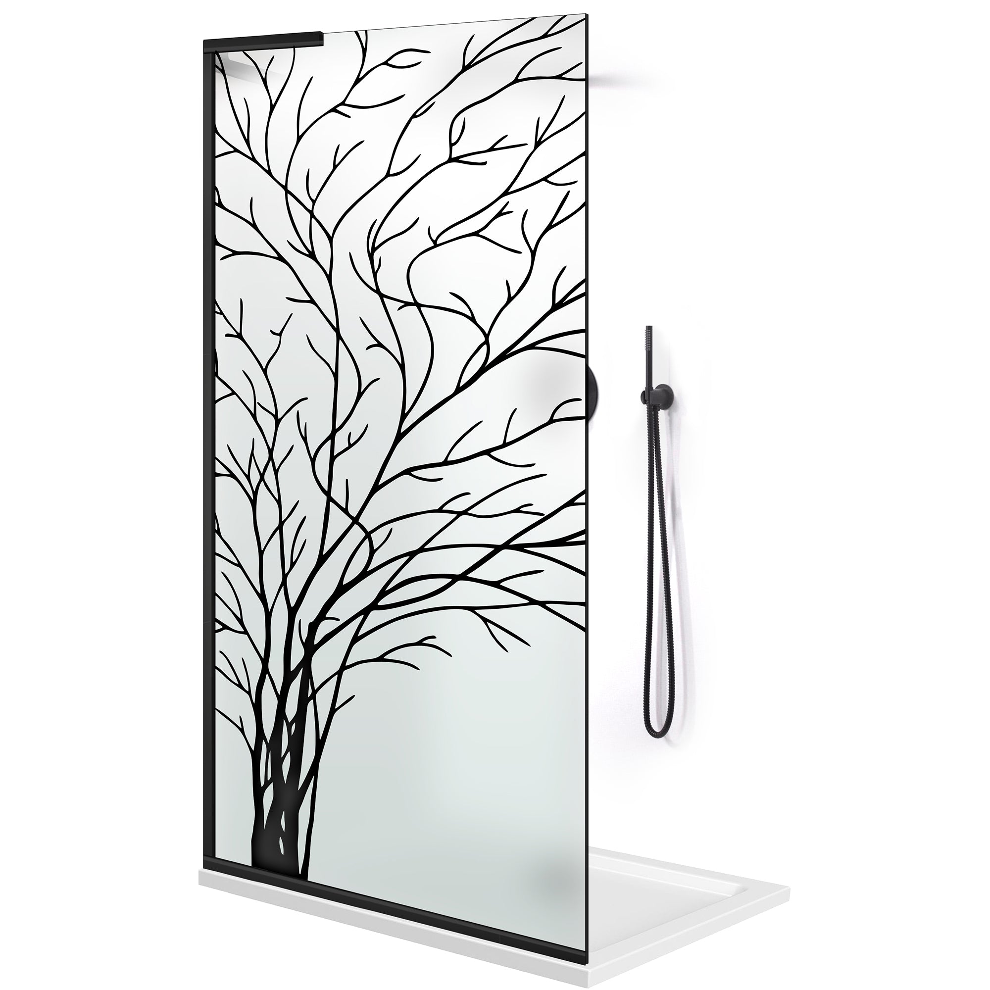 Shower Screens Walk-in, Shower wall Stainless steel, #Satiné #Matt
