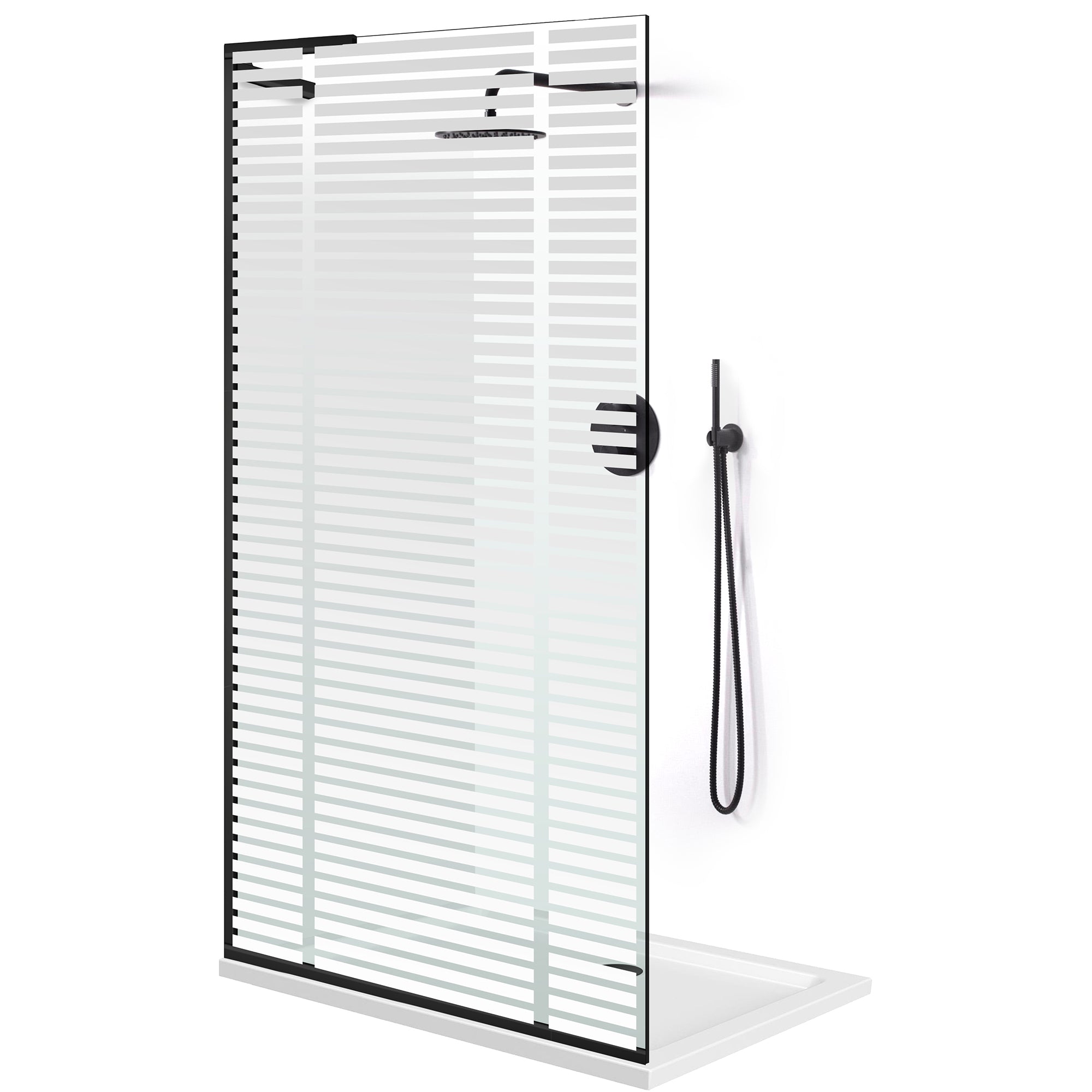Shower Screens Walk-in, Shower wall Stainless steel, #Clear #Víztiszta
