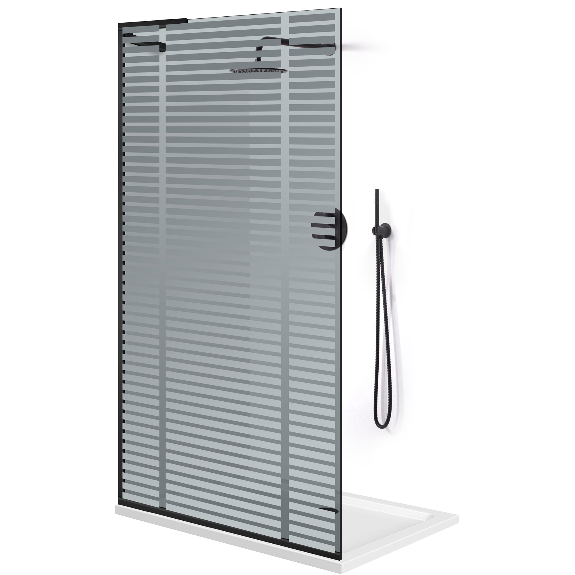 Shower Screens Walk-in, Shower wall Stainless steel, #Grey #Szürke