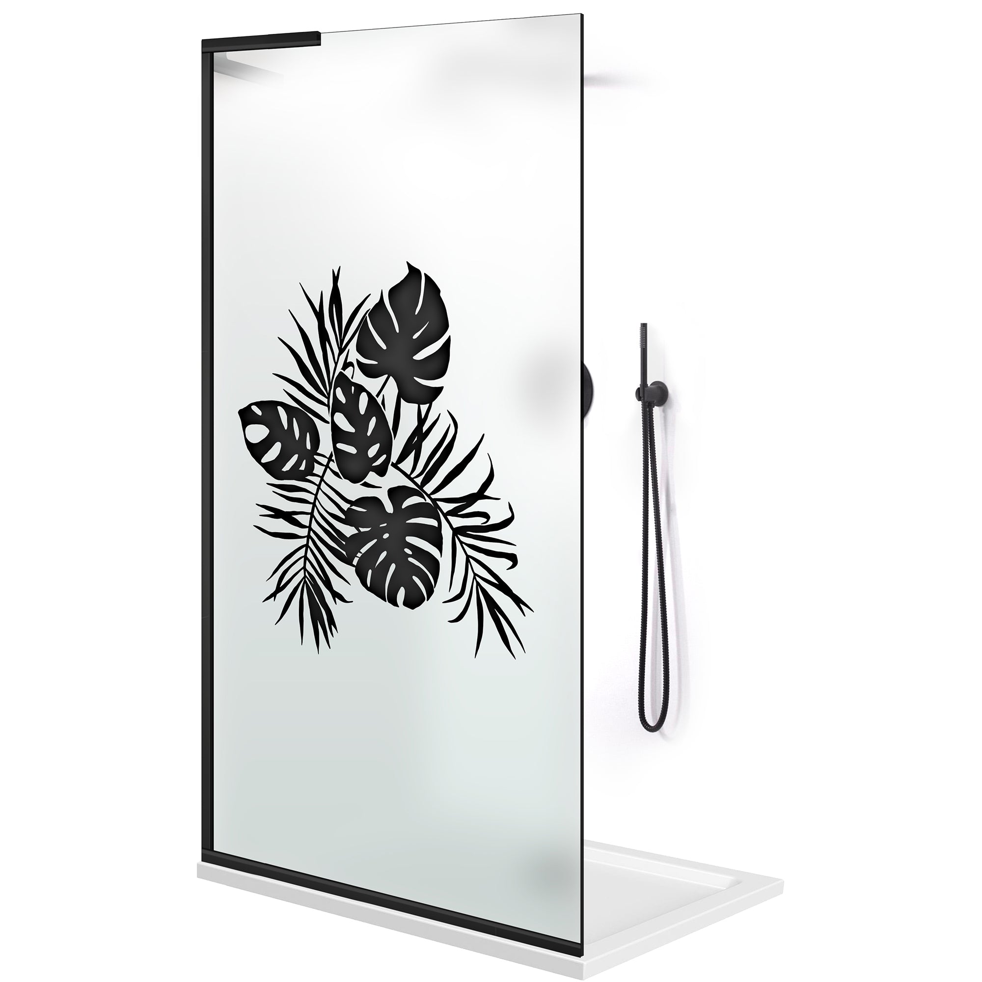 Shower Screens Walk-in, Shower wall Stainless steel, #Satiné #Matt