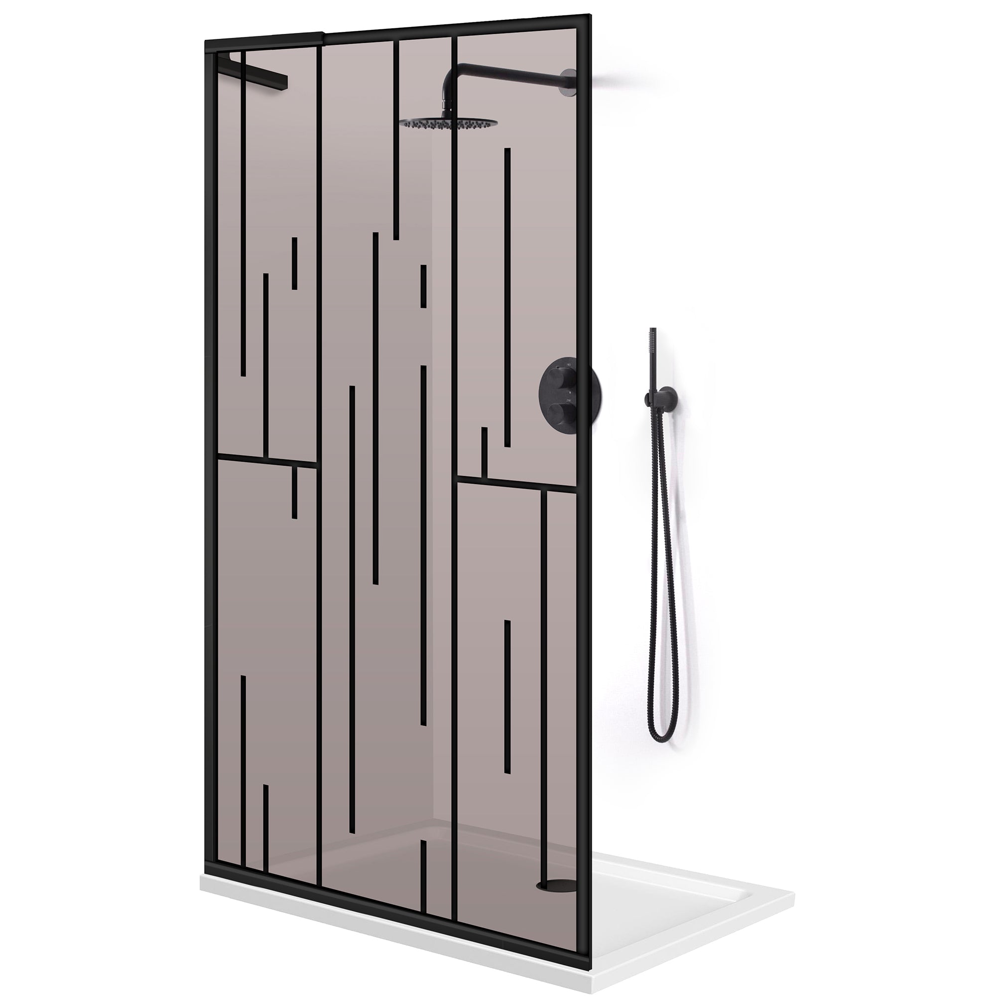 Shower Screens Walk-in, Shower wall Stainless steel, #Bronze #Bronze