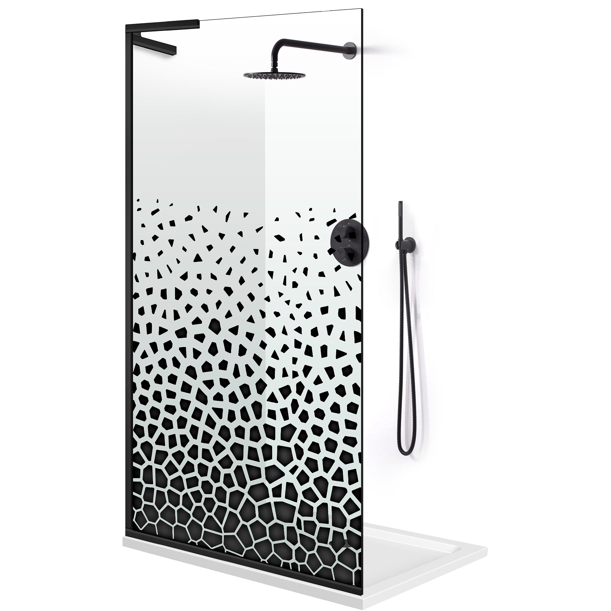 Shower Screens Walk-in, Shower wall Stainless steel, #Clear #Víztiszta
