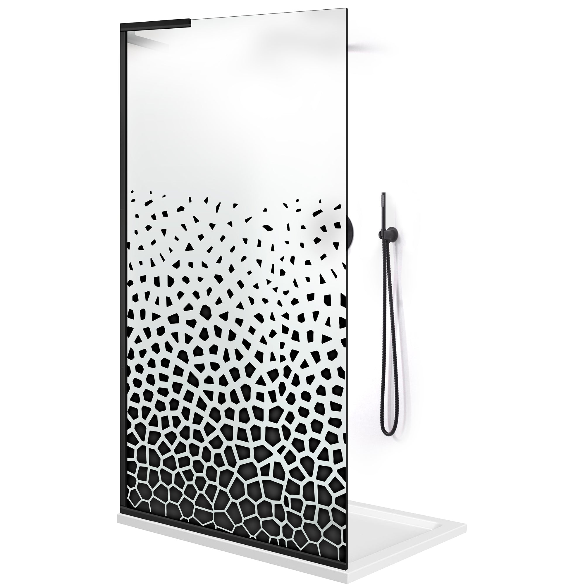Shower Screens Walk-in, Shower wall Stainless steel, #Satiné #Matt