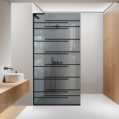 Shower Screens Walk-in, Shower wall Stainless steel, #Grey #Szürke