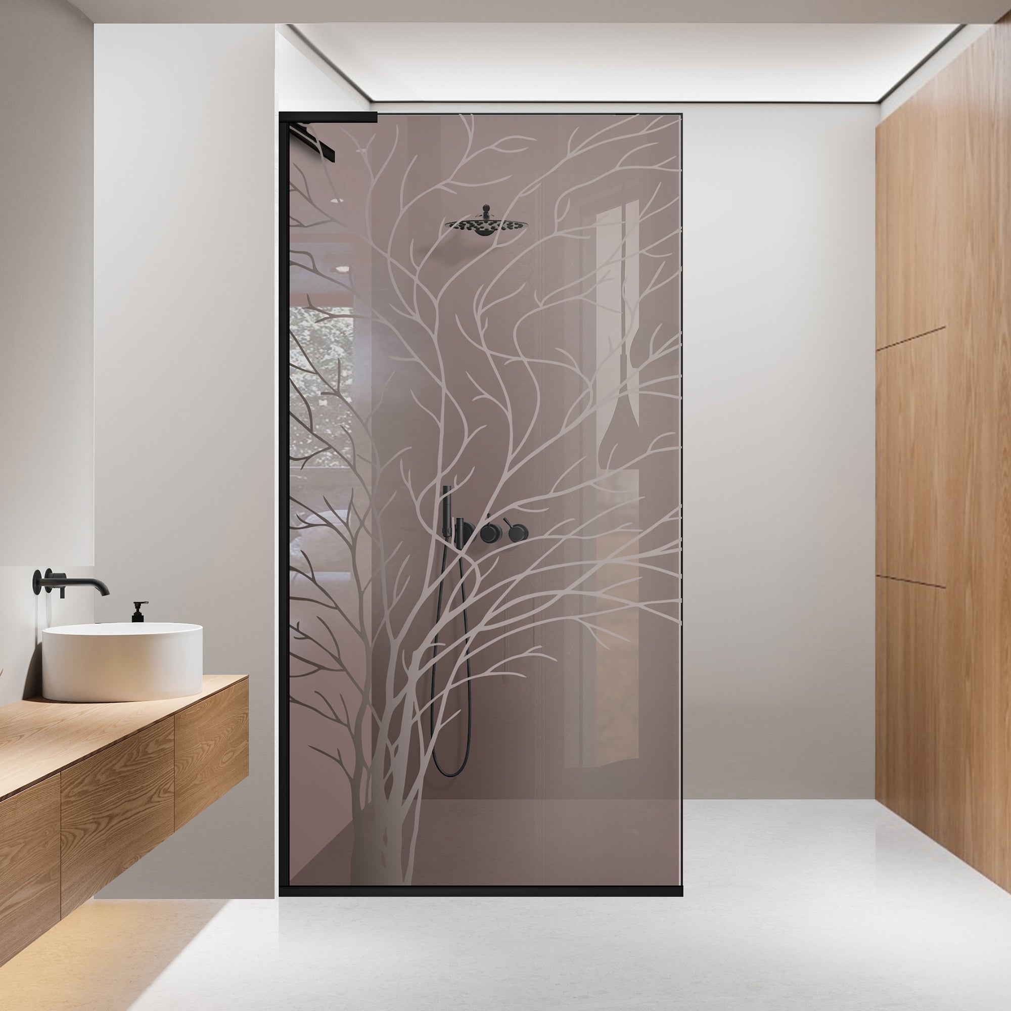 Shower Screens Walk-in, Shower wall Stainless steel, #Bronze #Bronze