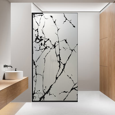Paravan dus Walk-in, Perete dus Inox, #Mat