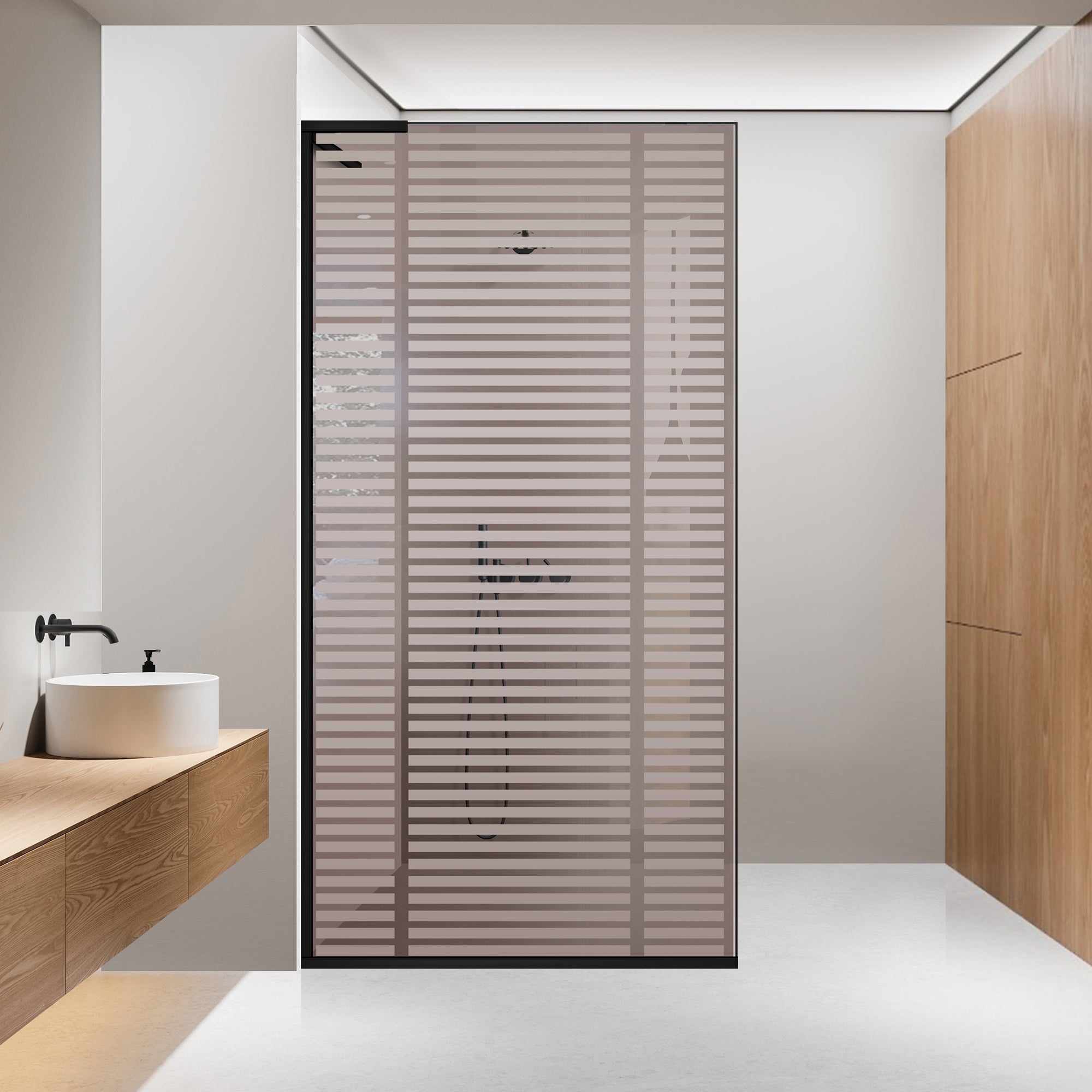 Shower Screens Walk-in, Shower wall Stainless steel, #Bronze #Bronze