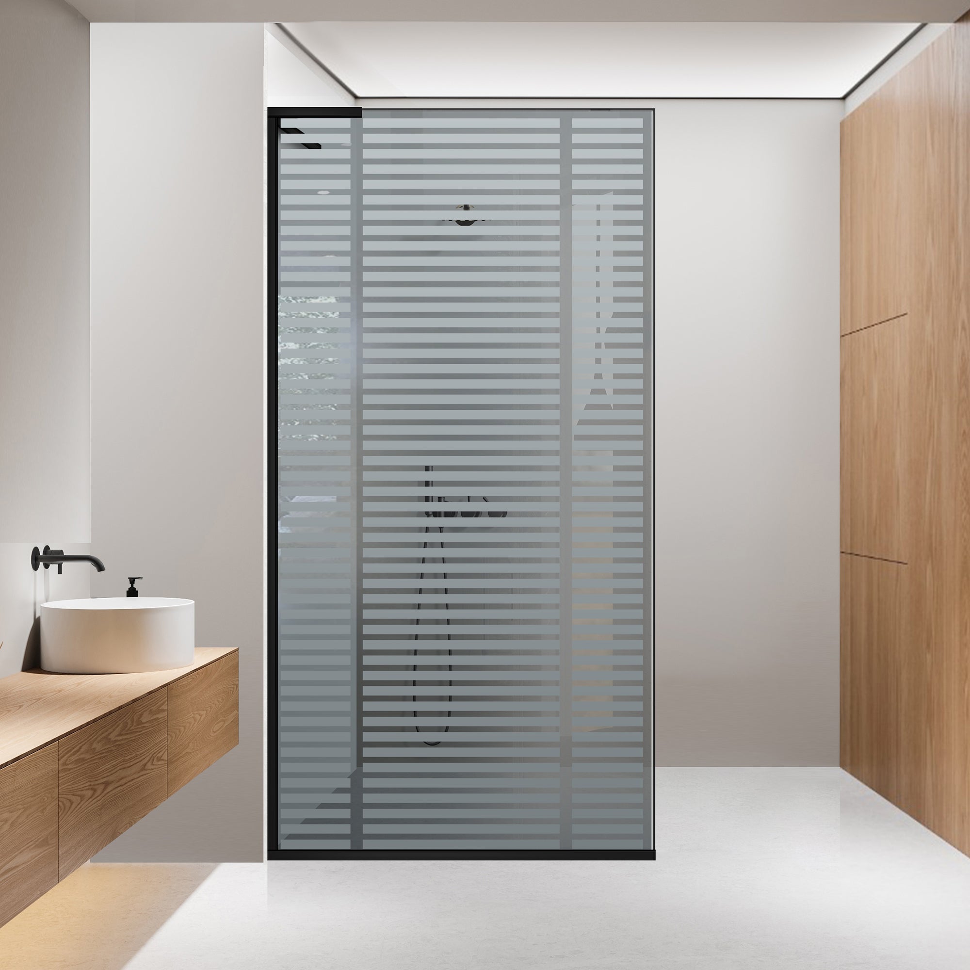 Shower Screens Walk-in, Shower wall Stainless steel, #Grey #Szürke