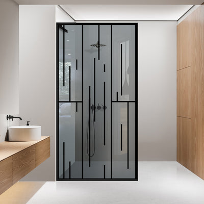 Shower Screens Walk-in, Shower wall Stainless steel, #Grey #Szürke