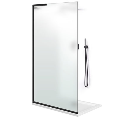 Paravan dus Walk-in, Perete dus Inox, #Mat