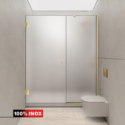 Shower Doors golden #Satiné