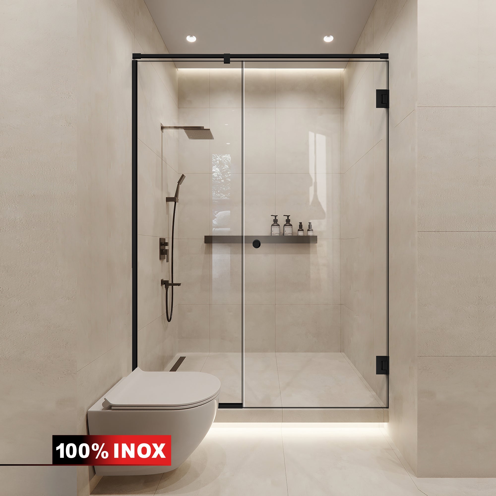 Shower Doors black #Clear