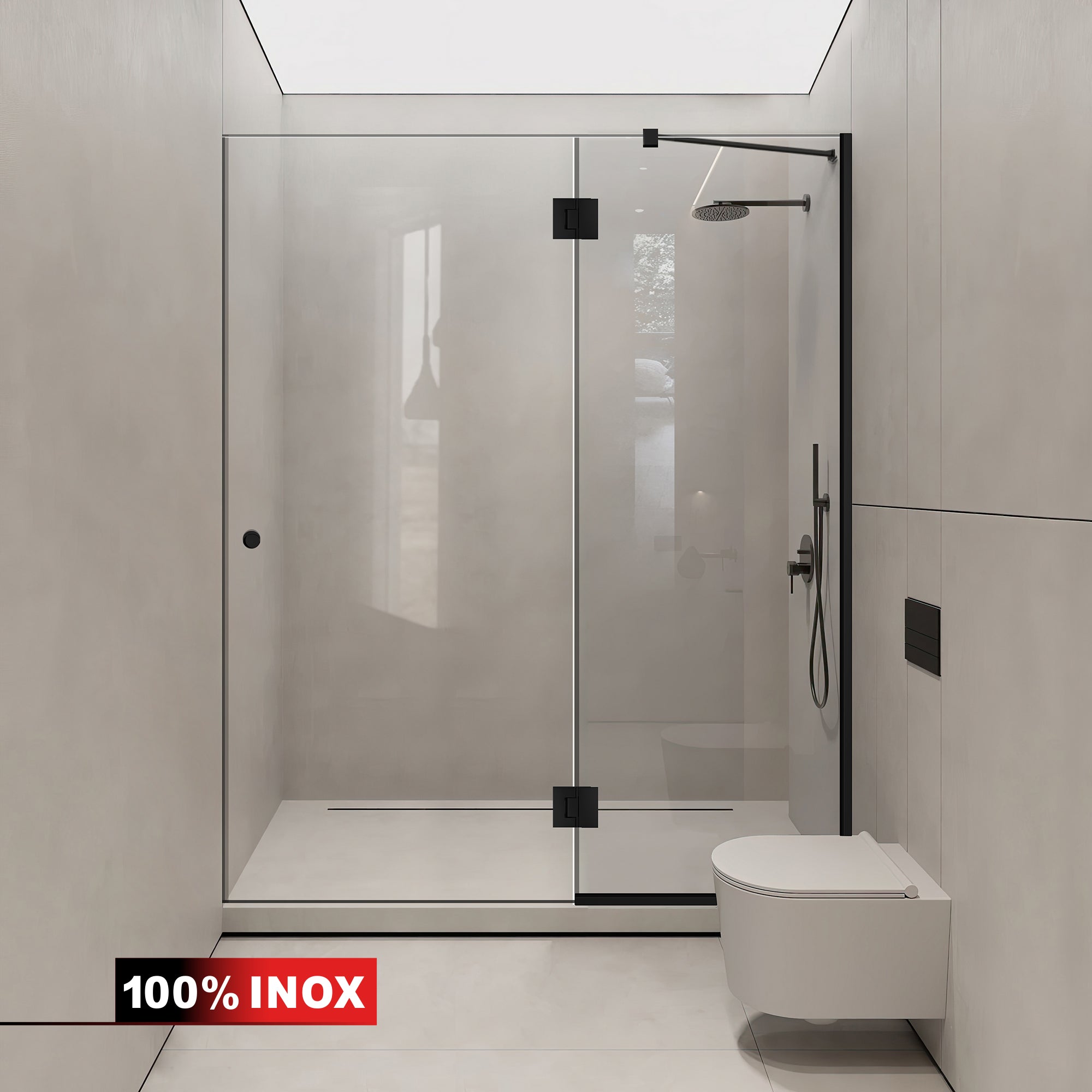 Shower Doors black #Clear