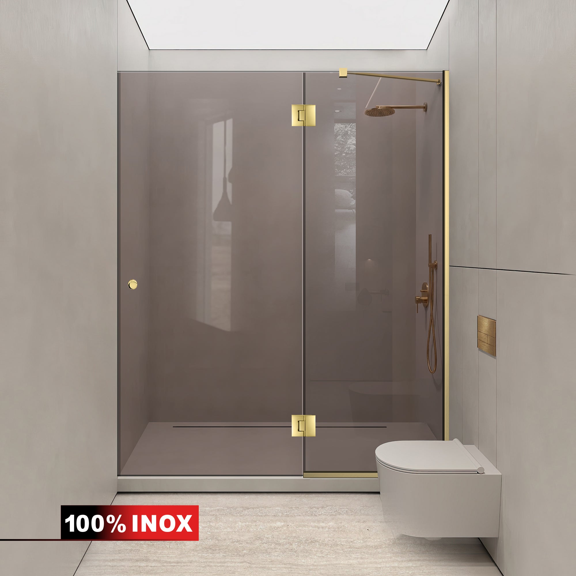 Shower Doors golden #Bronze
