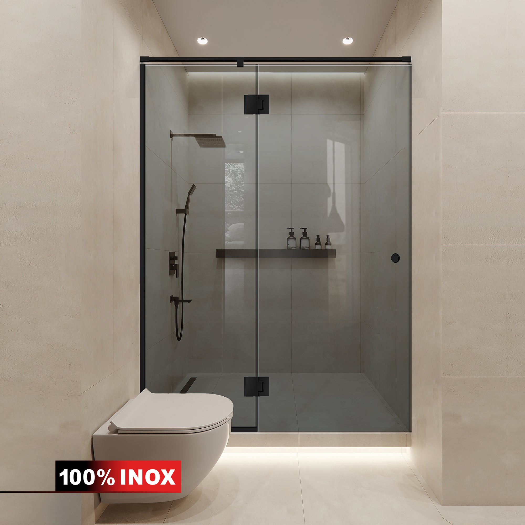Shower Doors black #Grey