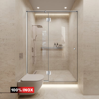 Shower Doors stainless steel #Clear