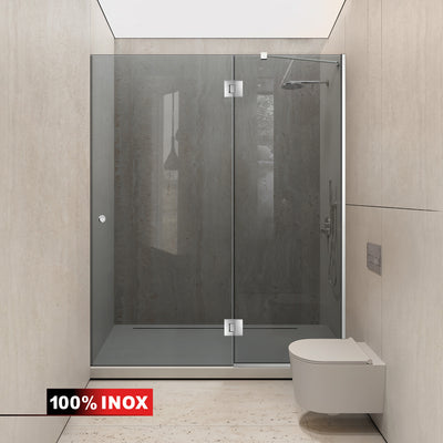 Shower Doors stainless steel #Grey
