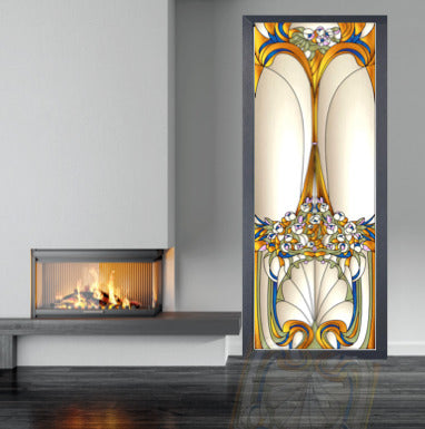 Artistic Stained Glass #ARTNOUVOROSE-1