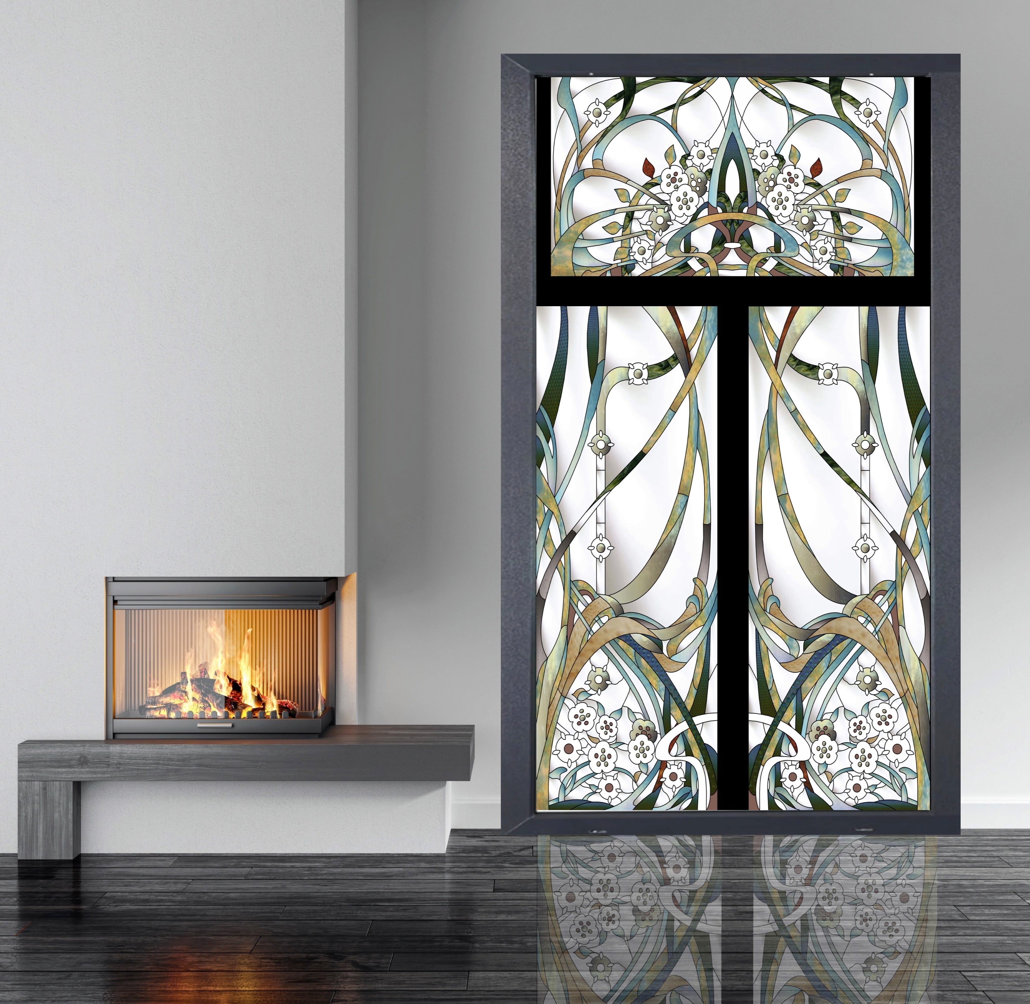 Artistic Stained Glass #BRUXELLES-1