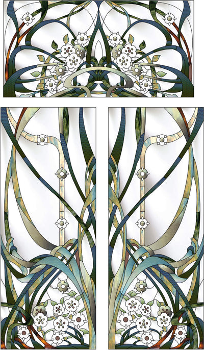 Artistic Stained Glass #BRUXELLES-1