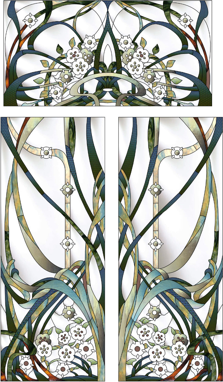 Artistic Stained Glass #BRUXELLES-1