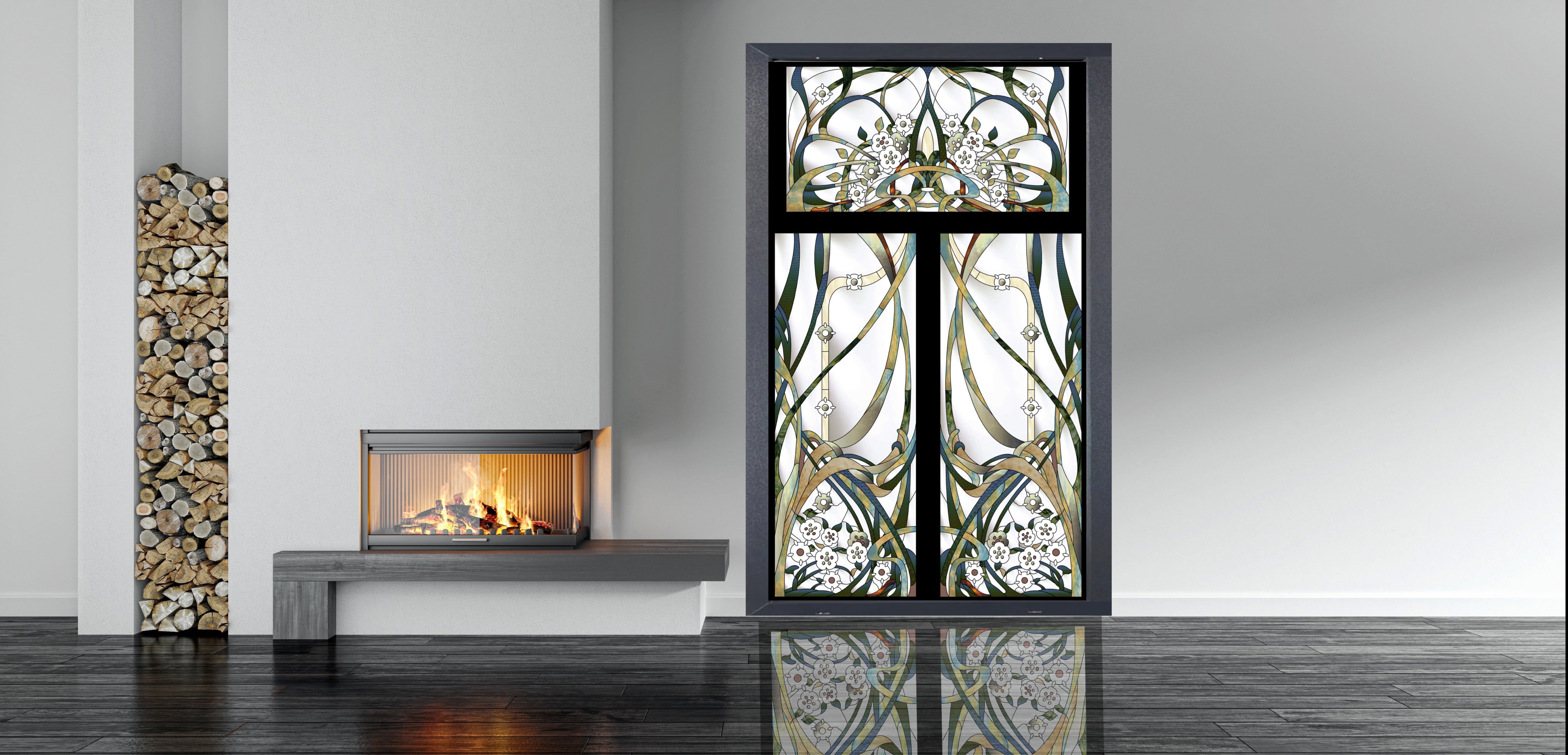Artistic Stained Glass #BRUXELLES-1