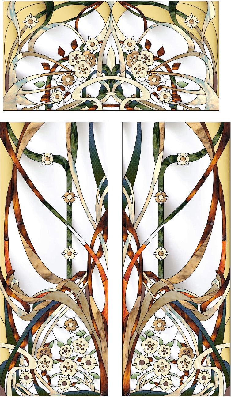 Artistic Stained Glass #BRUXELLES-2