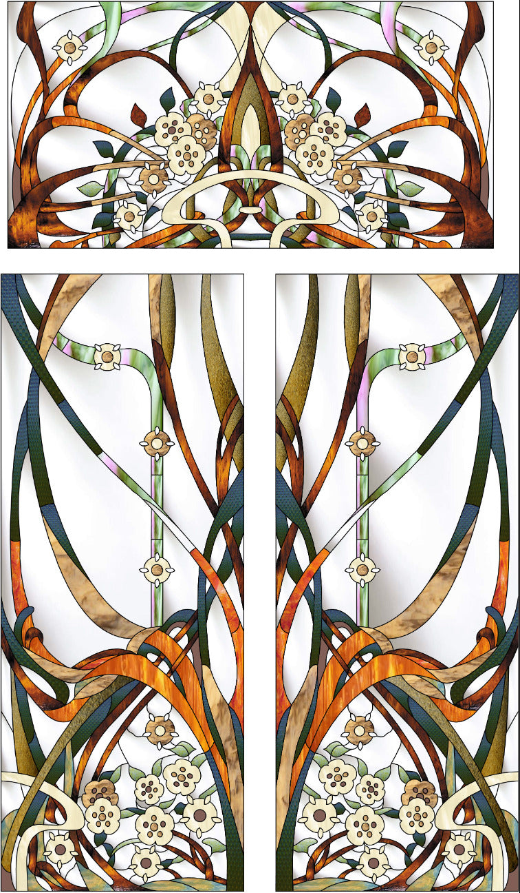 Artistic Stained Glass #BRUXELLES-3