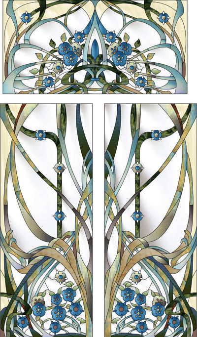 Artistic Stained Glass #BRUXELLES-4