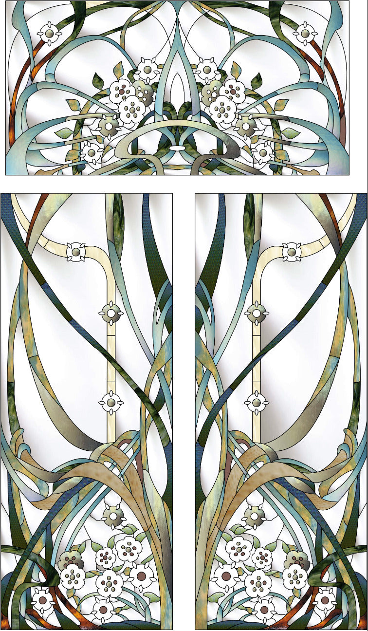Artistic Stained Glass #BRUXELLES-5