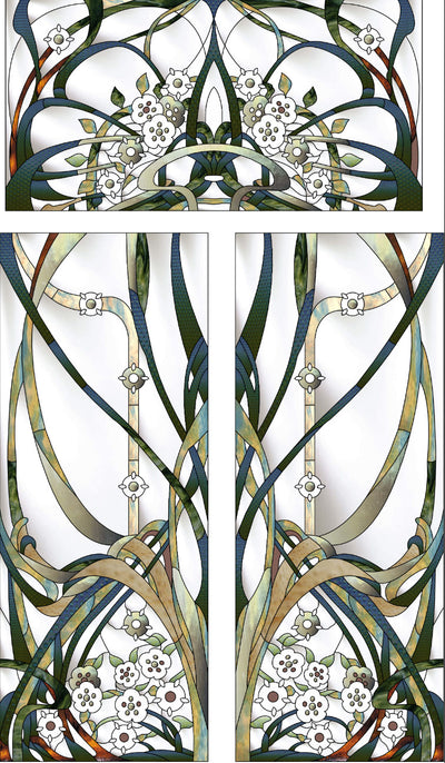 Artistic Stained Glass #BRUXELLES-6