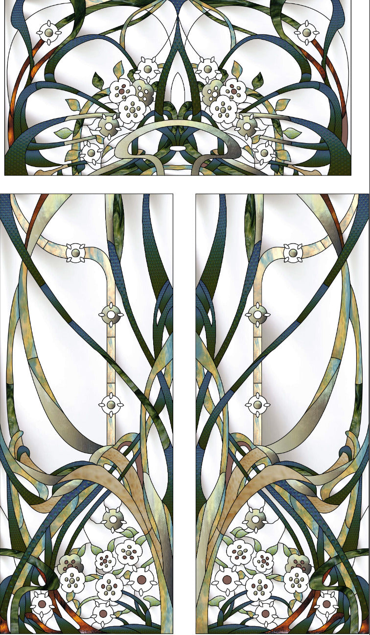 Artistic Stained Glass #BRUXELLES-6