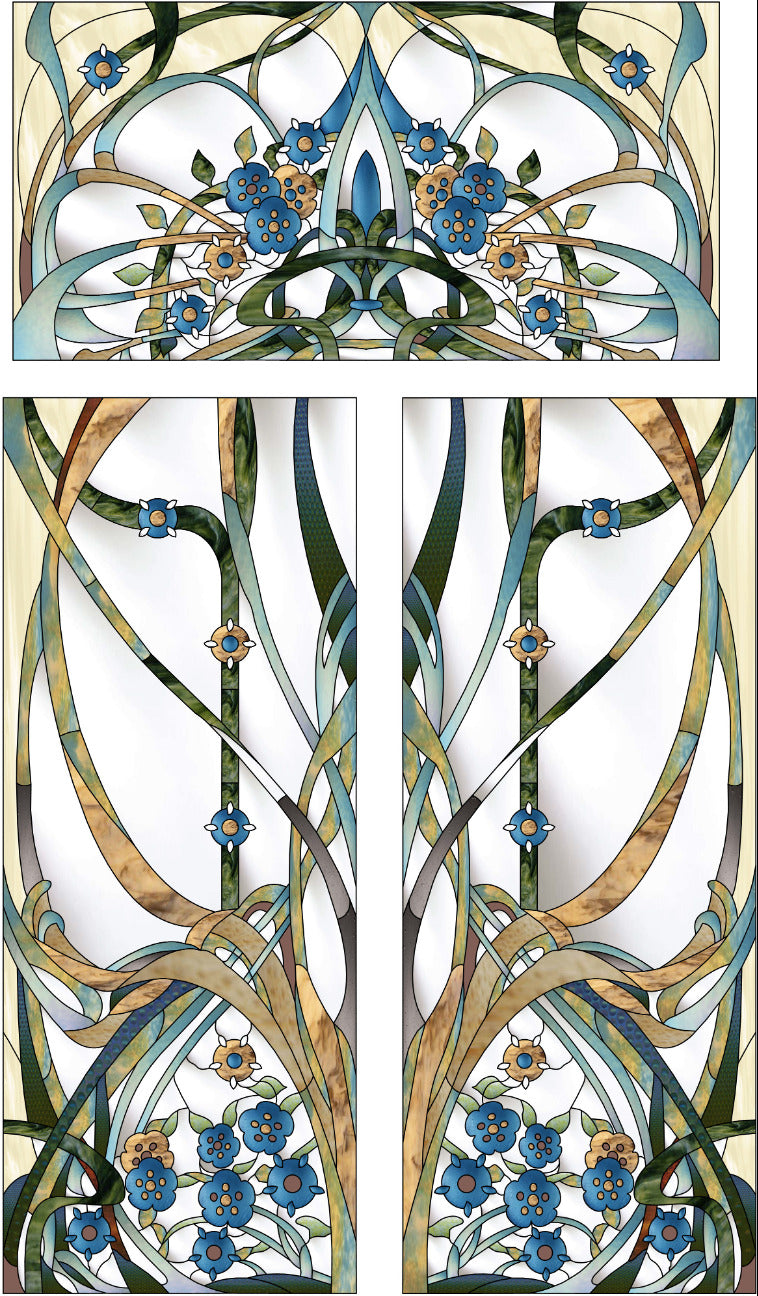 Artistic Stained Glass #BRUXELLES-7