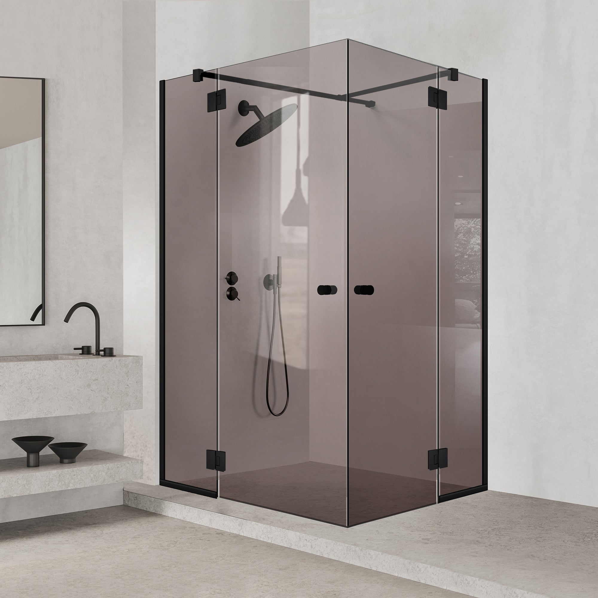 Shower enclosure #Bronze