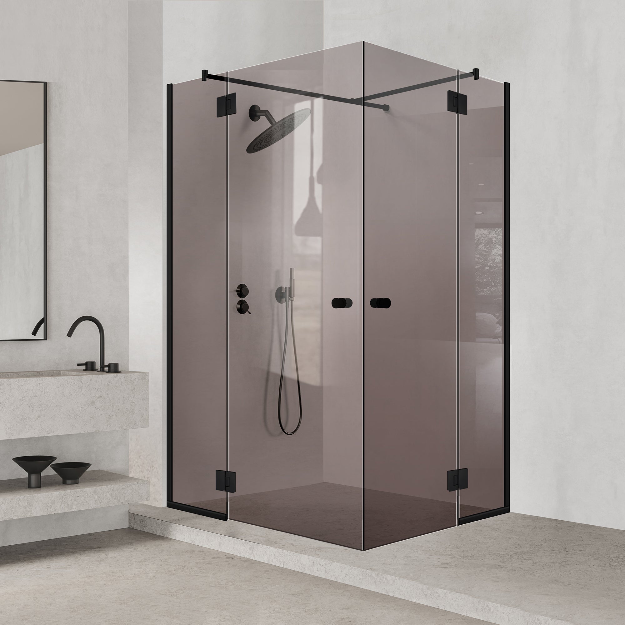 Shower enclosure #Bronze