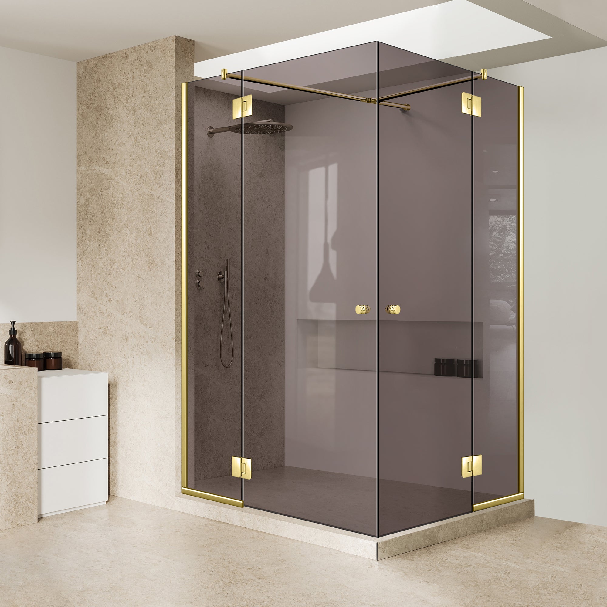 Shower enclosure #Bronze