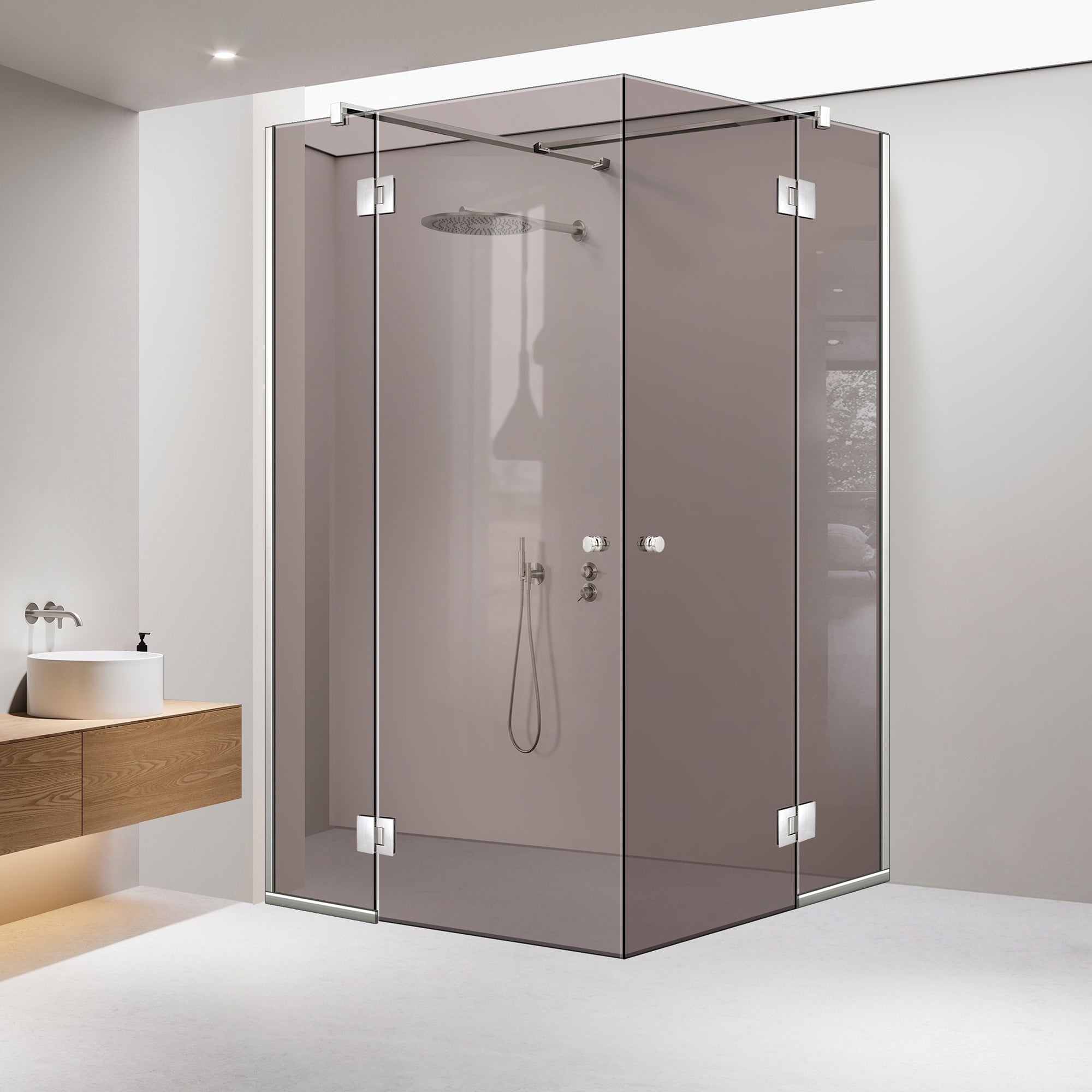 Shower enclosure #Bronze
