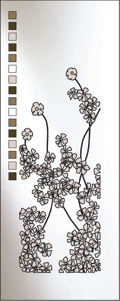 Artistic Stained Glass #FLOWER-1