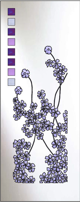 Artistic Stained Glass #FLOWER-2