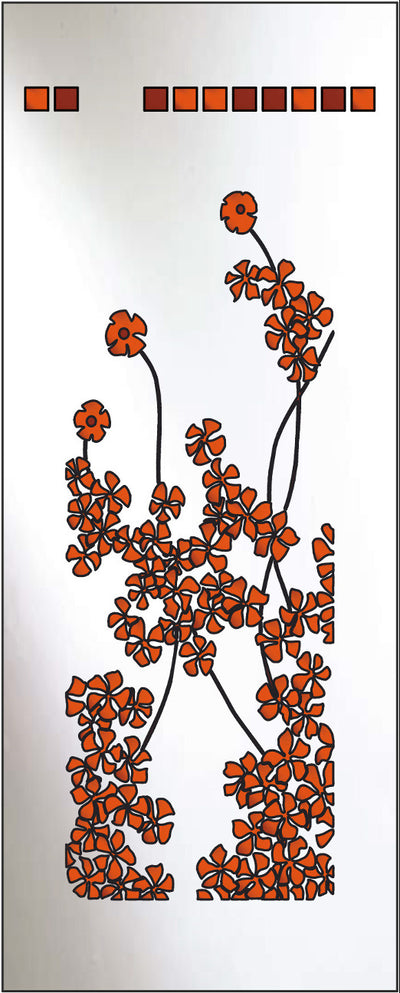 Artistic Stained Glass #FLOWER-3