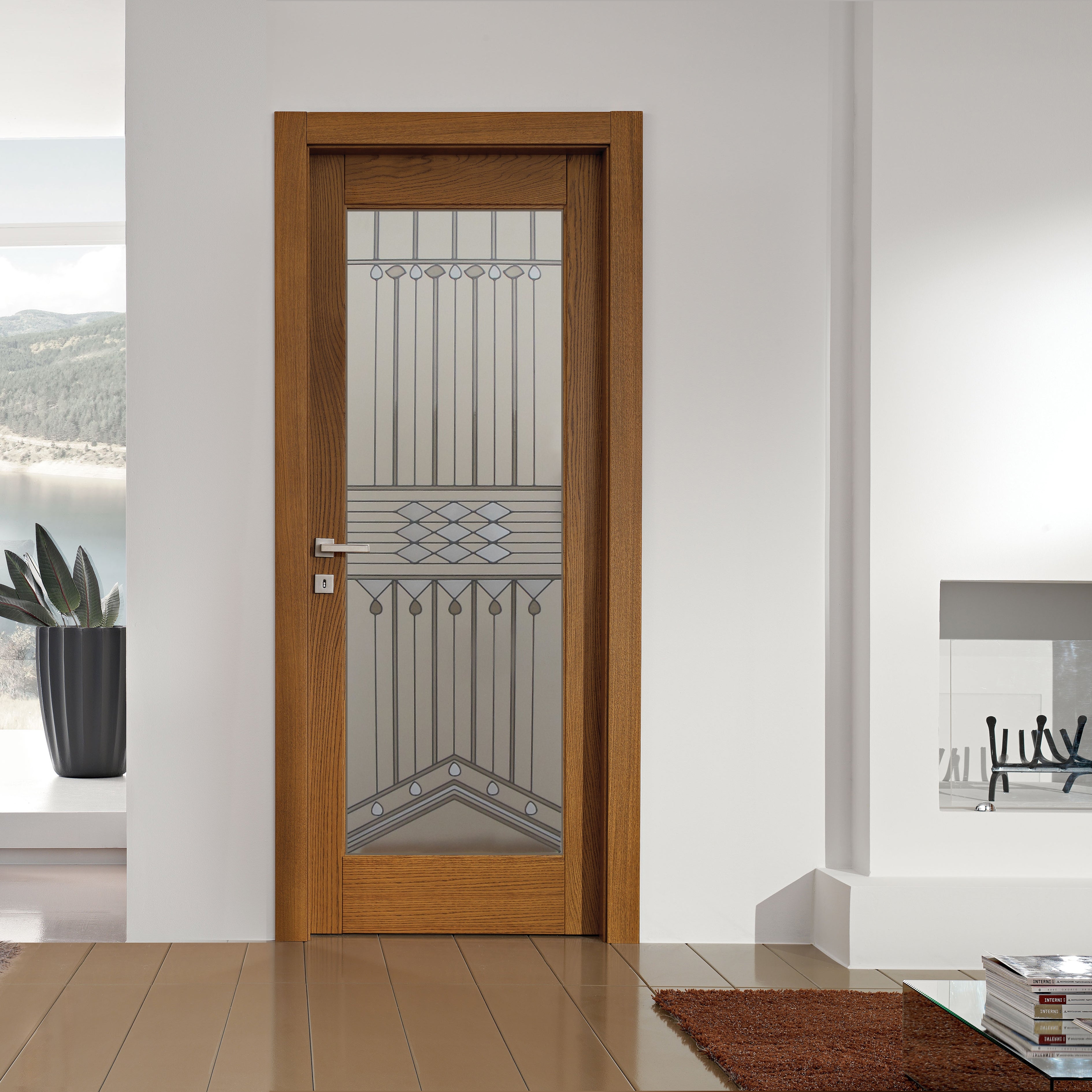 Glass door inserts