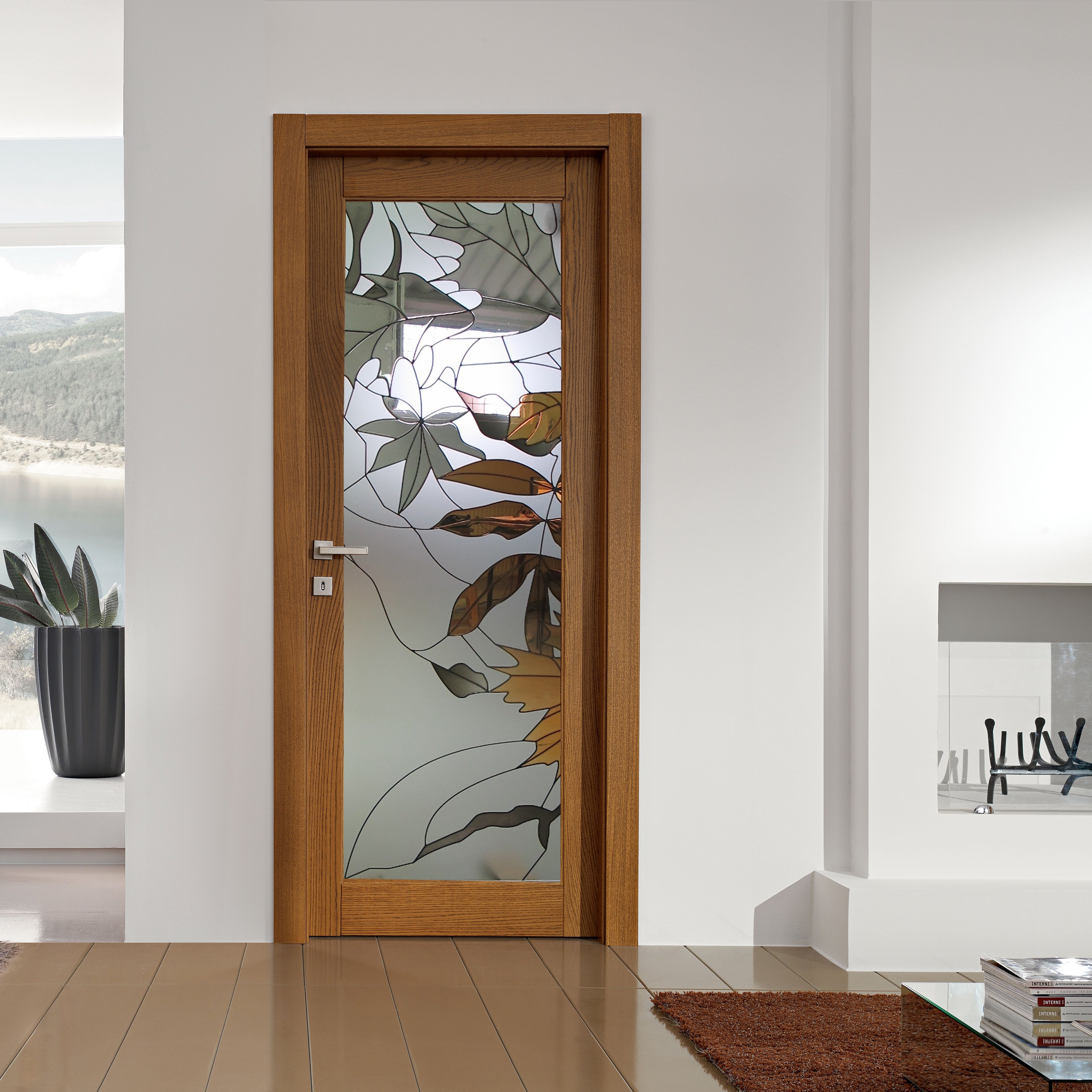 Glass door inserts