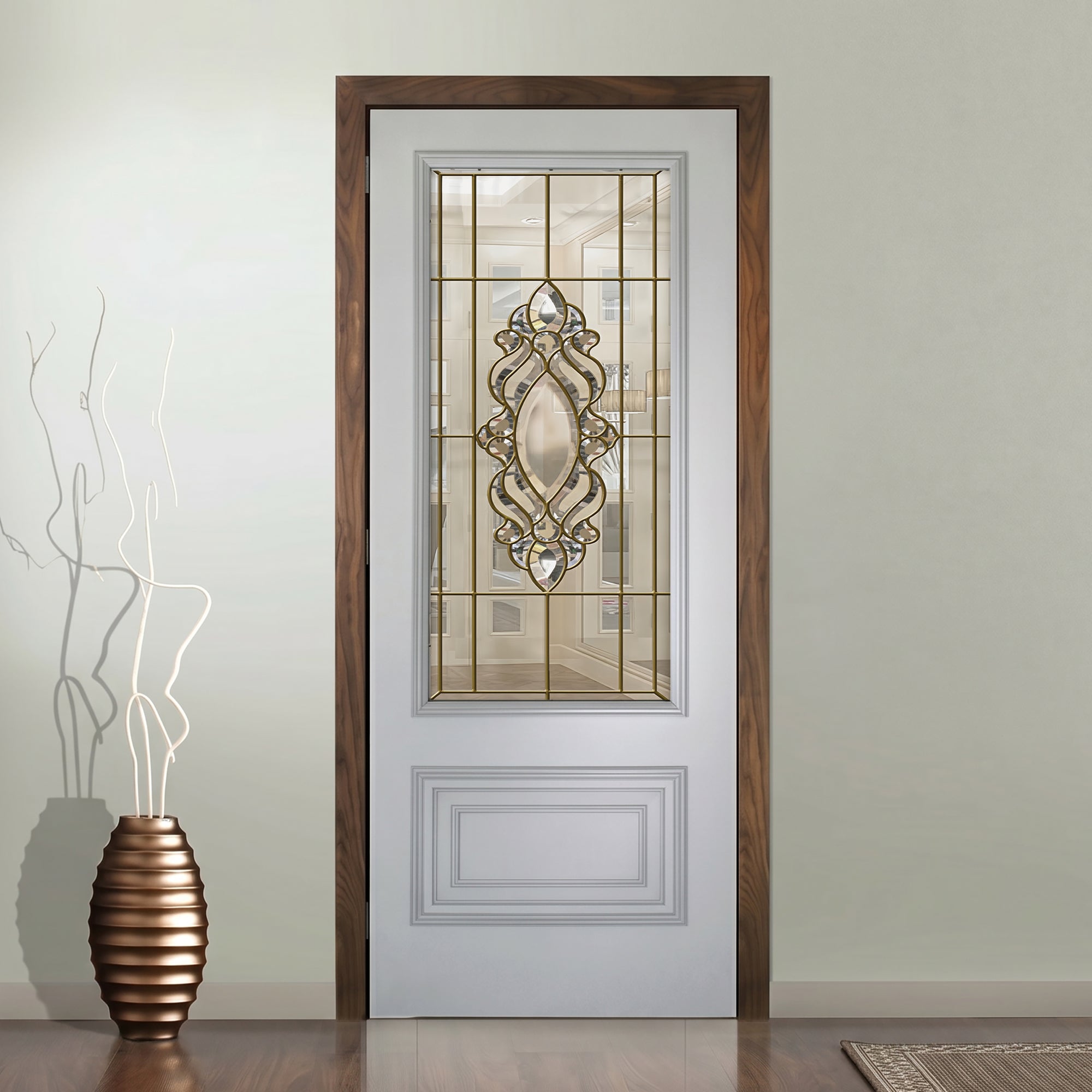 Glass door inserts