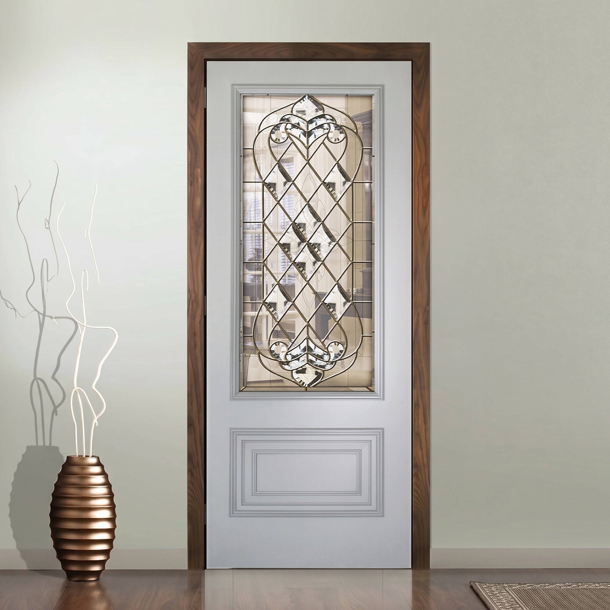 Glass door inserts