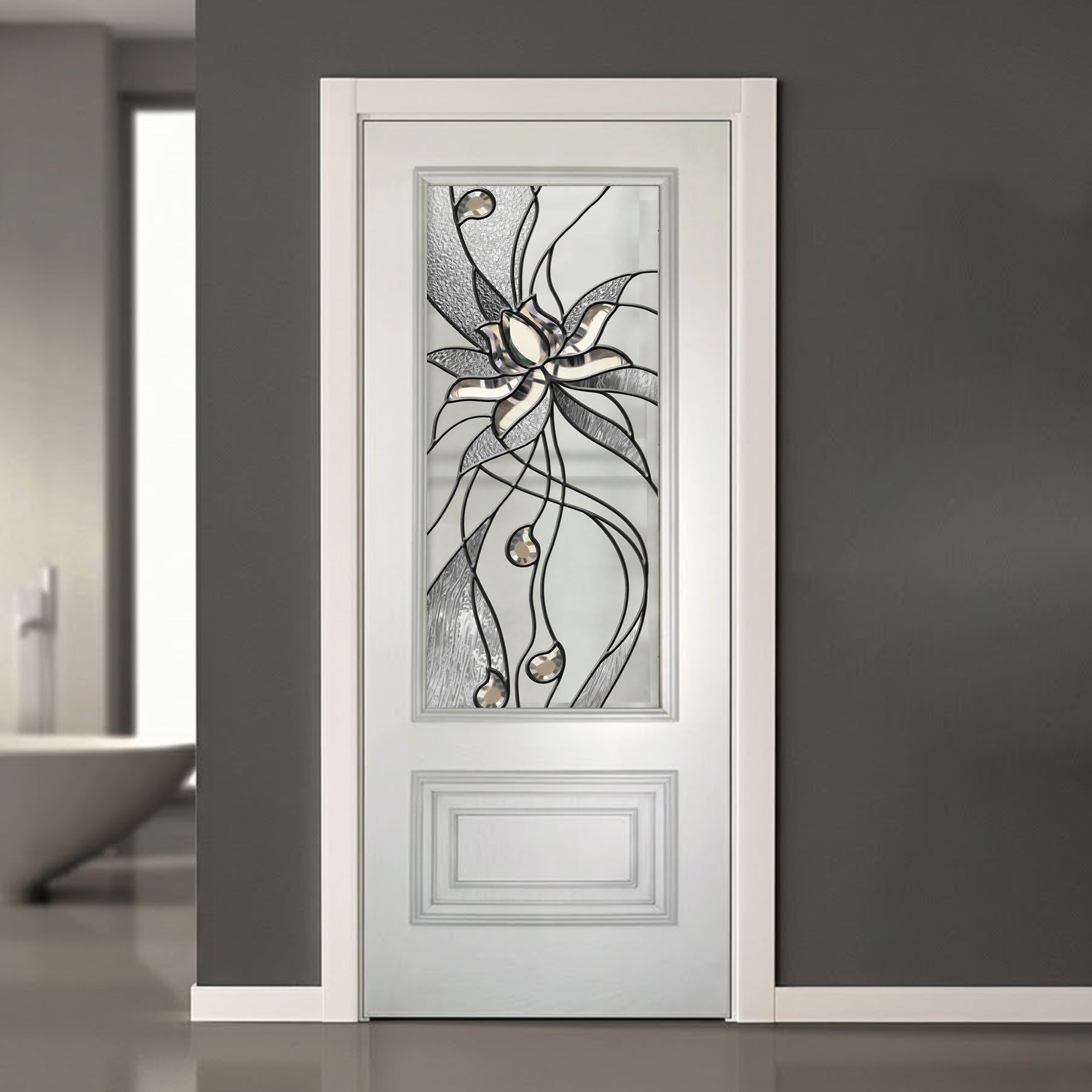 Glass door inserts