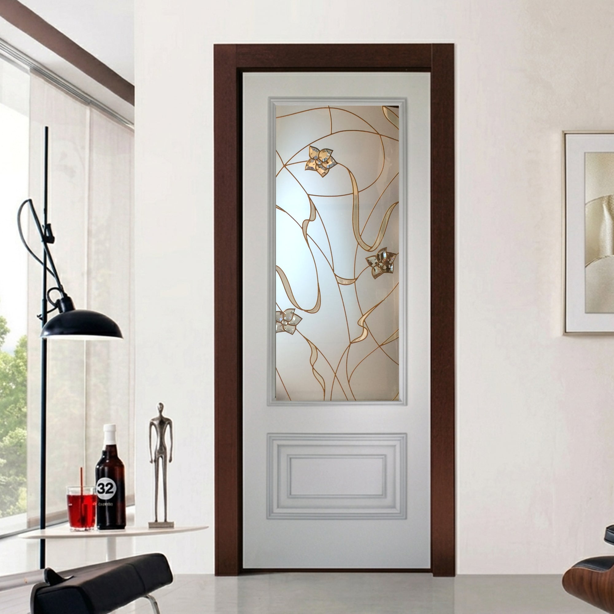 Glass door inserts
