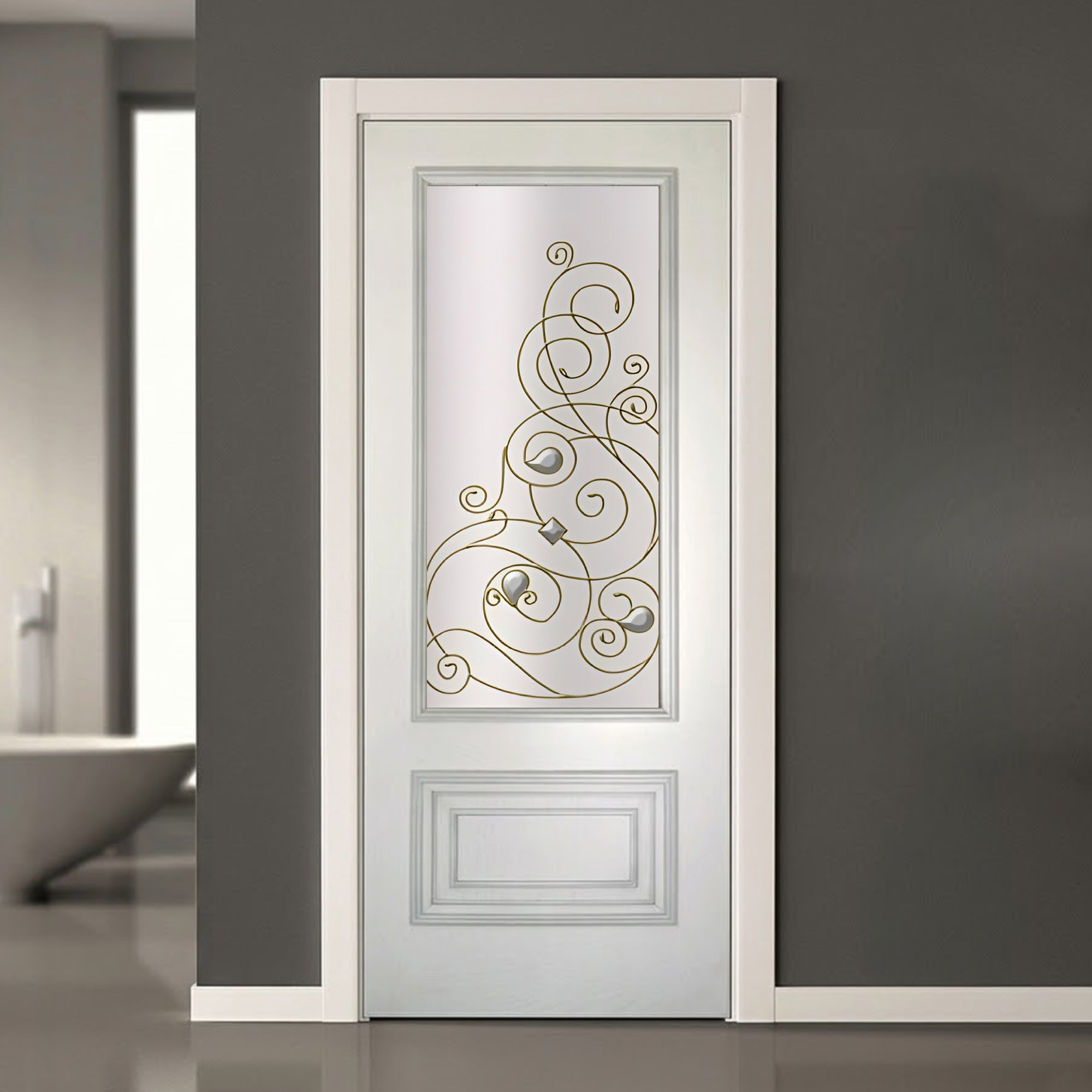 Glass door inserts
