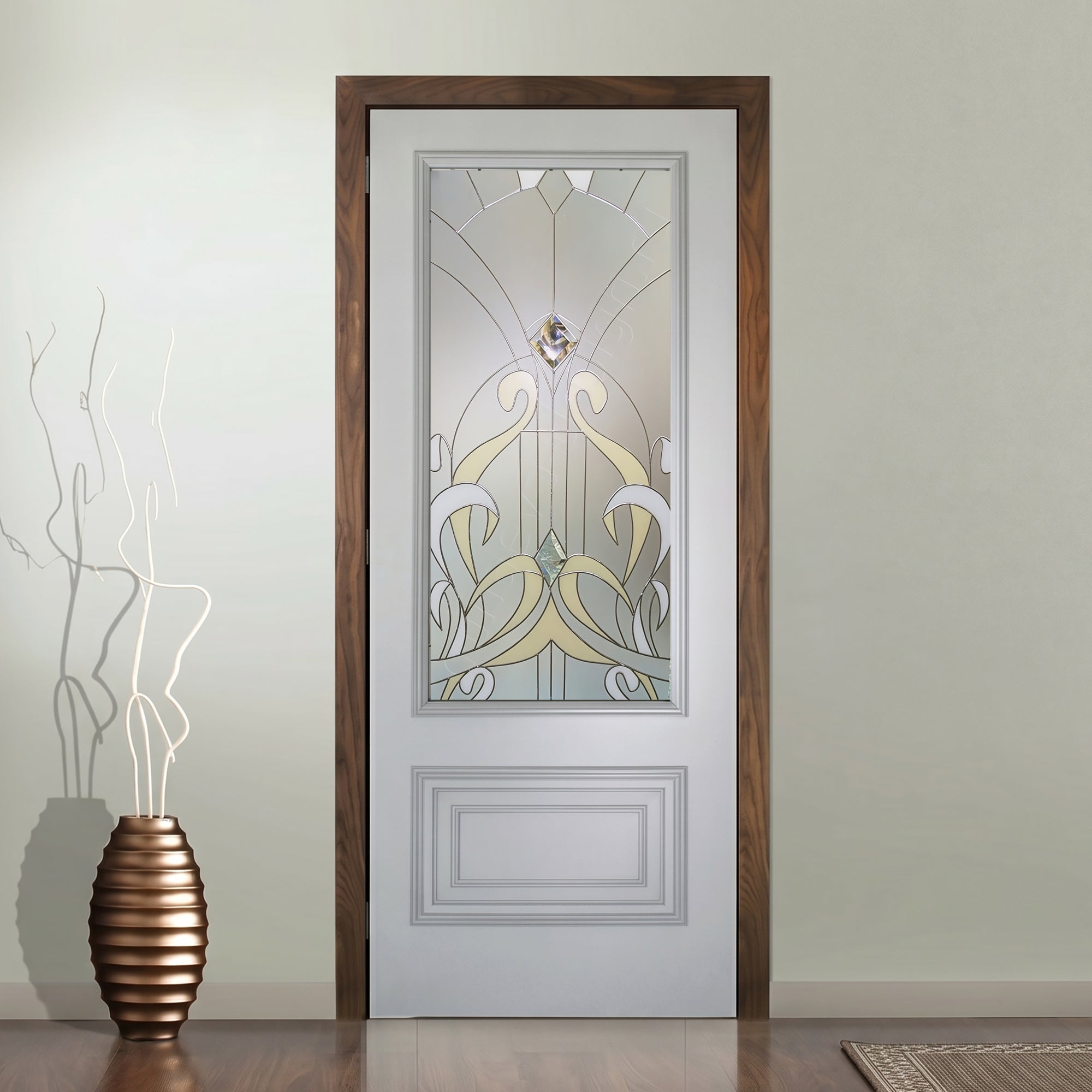 Glass door inserts