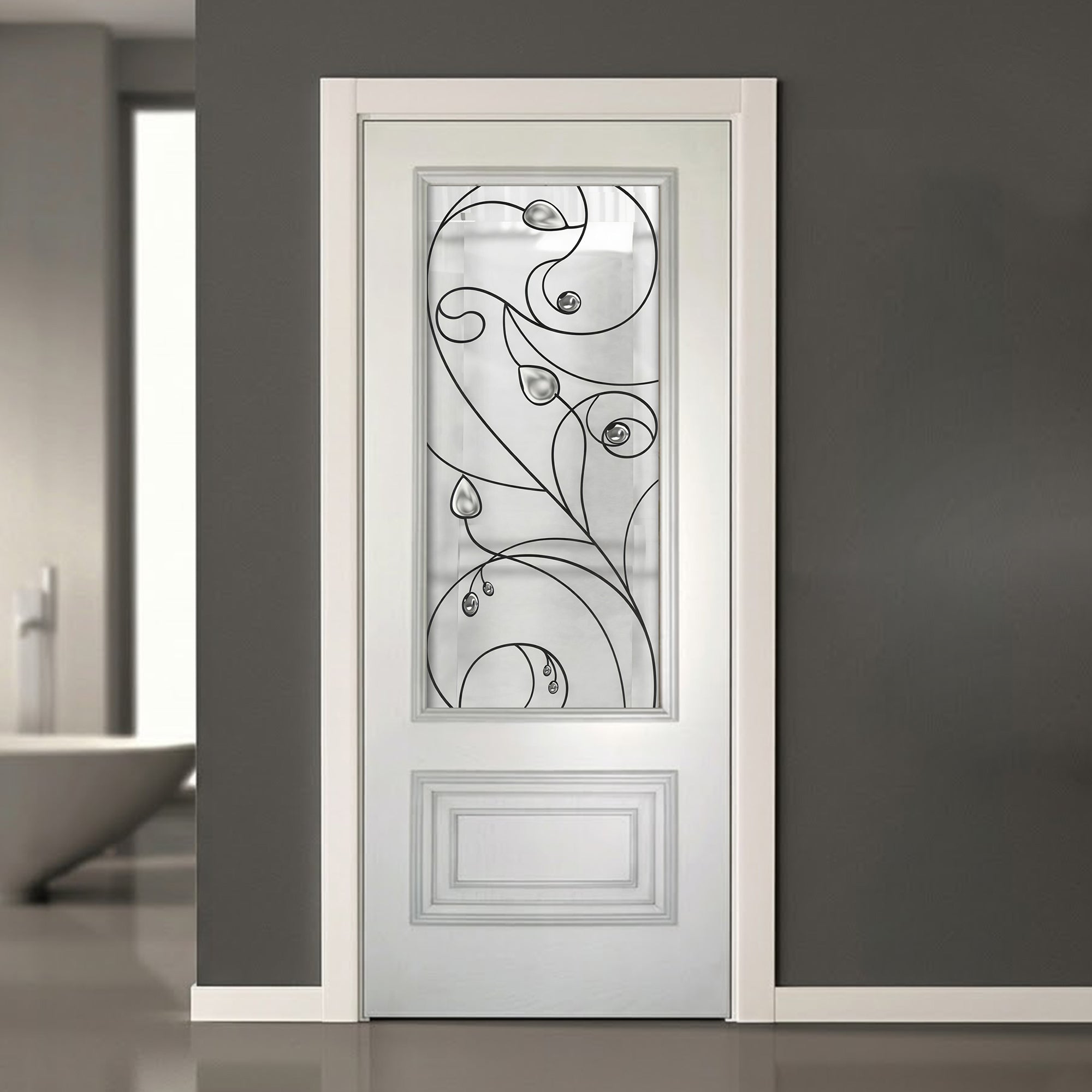 Glass door inserts